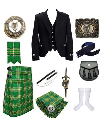 Argyll Irish Green Kilt Outfit