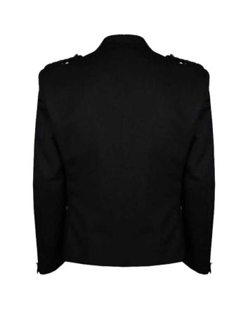 Black Argyll Jacket For Man