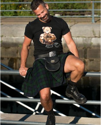 Black Watch Tartan Modern Kilt Custom Made