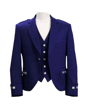 Blue Argyll Jacket And Vest