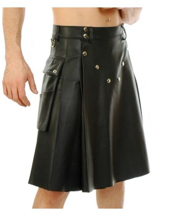 Stylish Leather Kilt