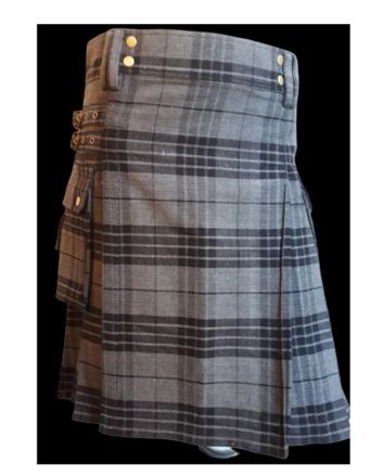 Grey Hamilton Tartan Utility kilt