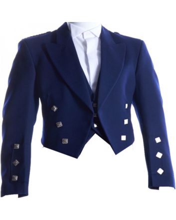 Prince Charlie Jacket Waist-Coat Navy Blue