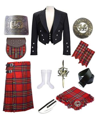 Prince Charlie Royal Stewart Kilt Outfit