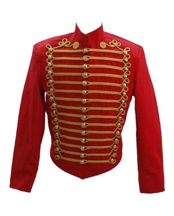 Red Military Jacket For Man