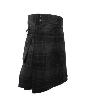 SCOTTISH GREY TARTAN KILT
