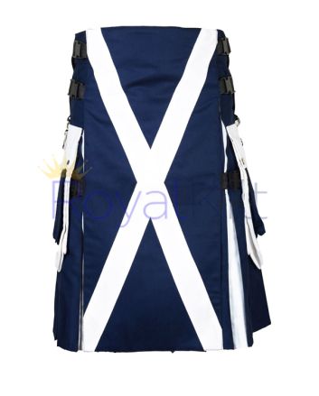 Scottish National Flag Hybrid Kilt For men 