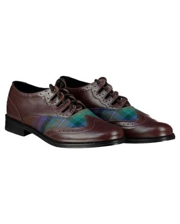 Tartan Leather Ghillie Brogues