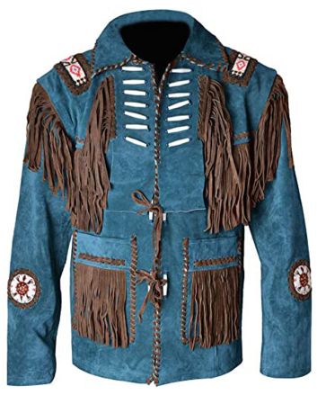 Traditional Mens Fashion Cowboy Leather Western Jacket 