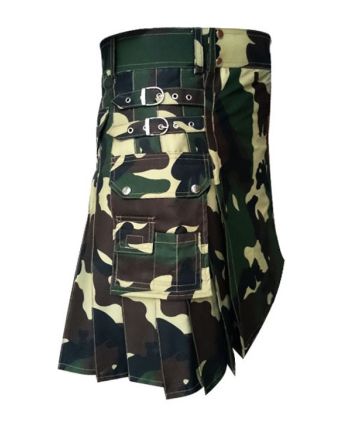 Woodland Camouflage Kilt For Army