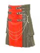  Leather Kilt with Red Apron