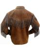 Brown Suede Leather Jacket Cowboy Western Vintage Frin