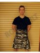 Grey Camouflage Kilt with Silver Chains