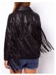 Hot Women Suede Leather Jacket Western Fringes Beads-for sale