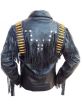 Men Western Real Leather Jacket Wear Fringes Beads-for sale