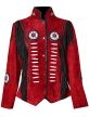 Pure Red Leather Jacket  Excellent Beads Work