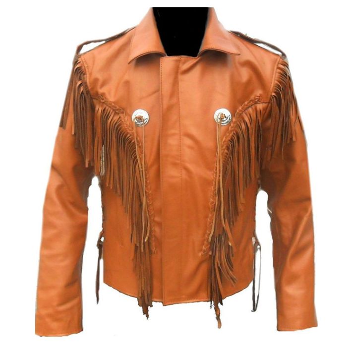 Eagle Beads Western Cowboy Suede Leather Jacket