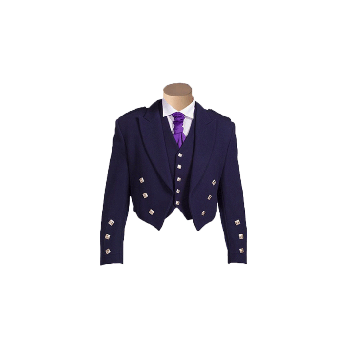 Prince Charlie Navy Blue Jacket With 5 Button